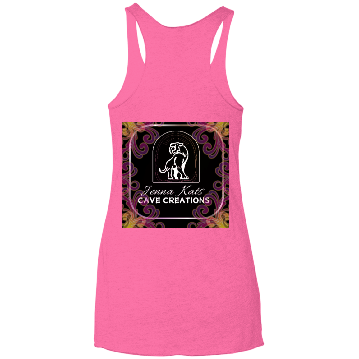 Jenna Kats' Curly Fire Logo Ladies' Tank