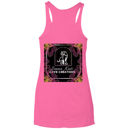 Jenna Kats' Curly Fire Logo Ladies' Tank