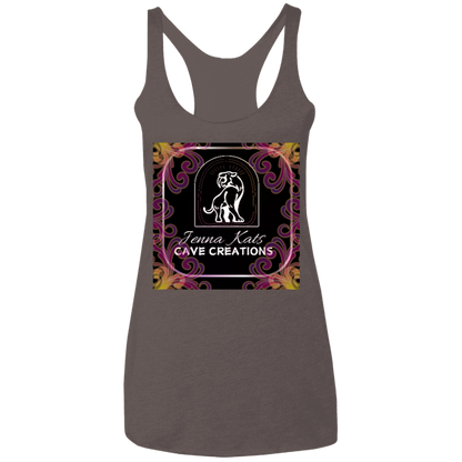 Jenna Kats' Curly Fire Logo Ladies' Tank