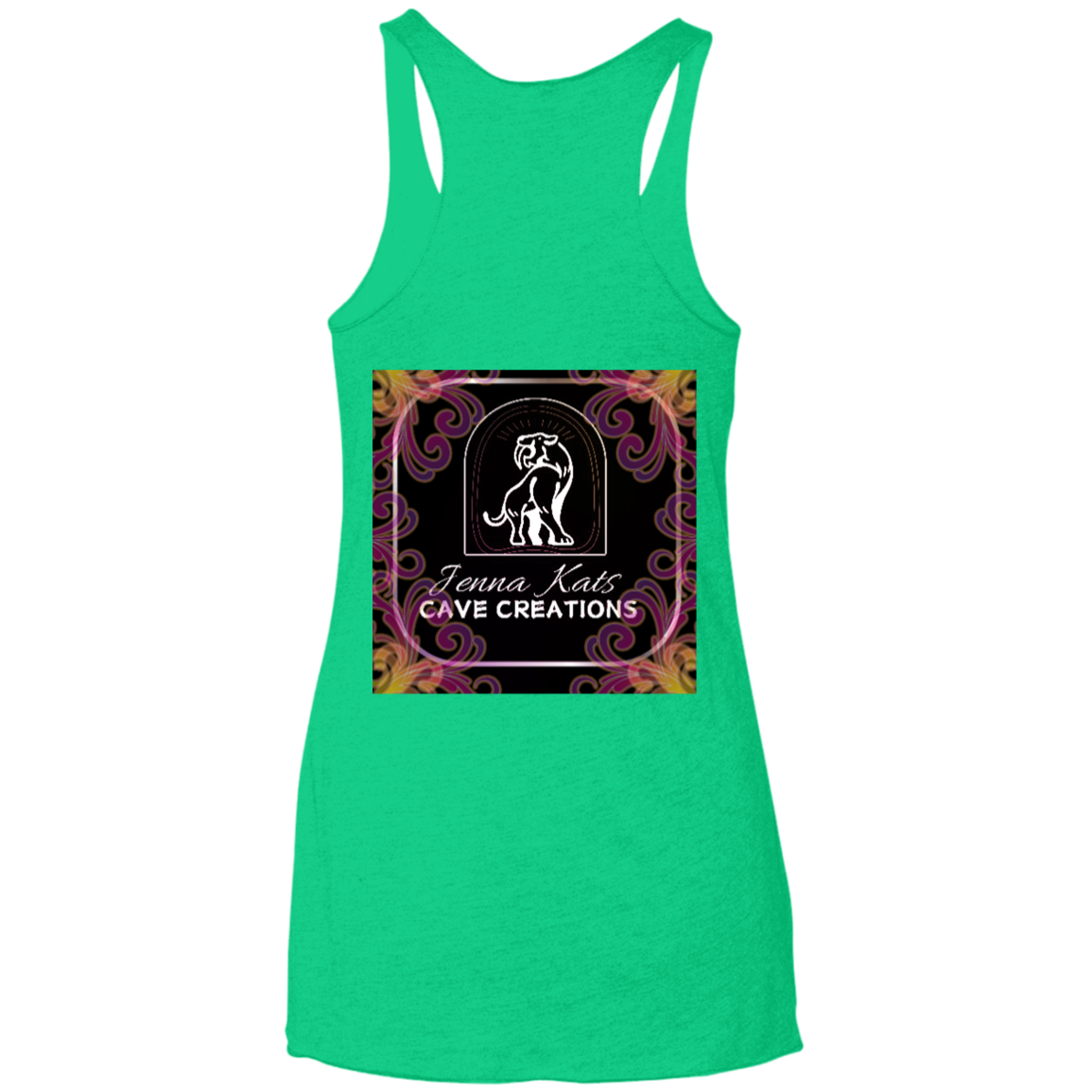 Jenna Kats' Curly Fire Logo Ladies' Tank