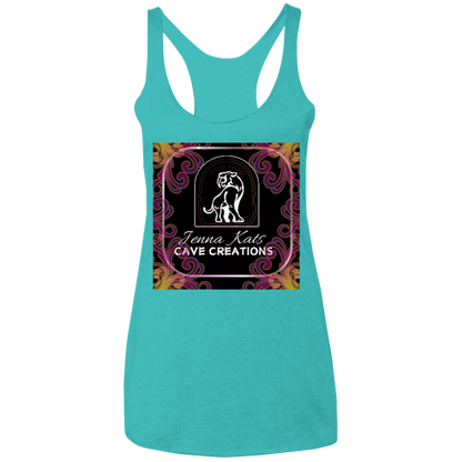 Jenna Kats' Curly Fire Logo Ladies' Tank