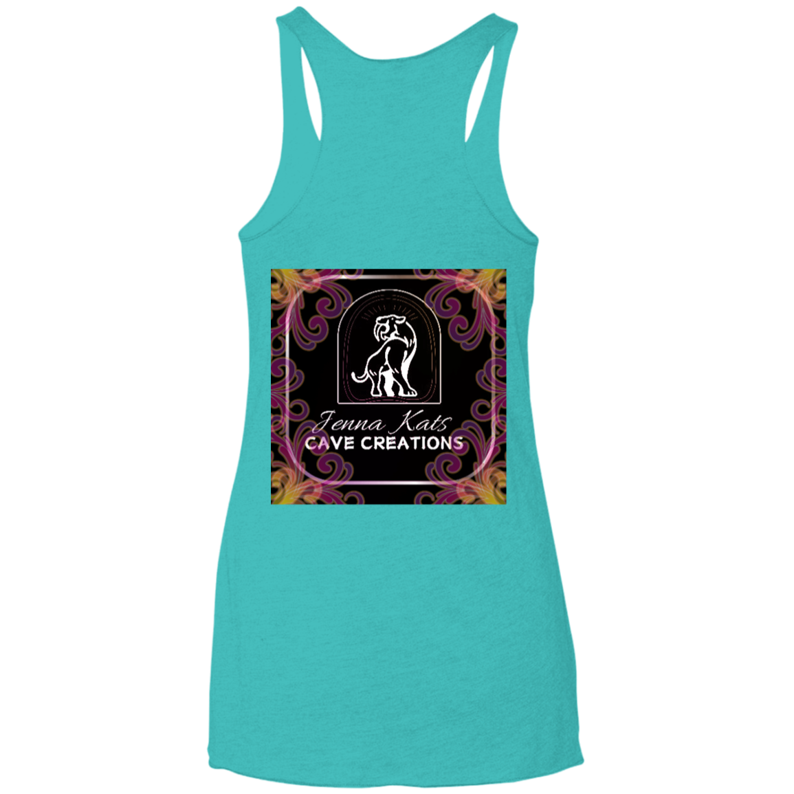 Jenna Kats' Curly Fire Logo Ladies' Tank