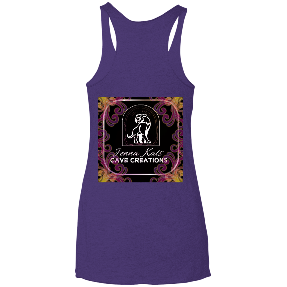 Jenna Kats' Curly Fire Logo Ladies' Tank