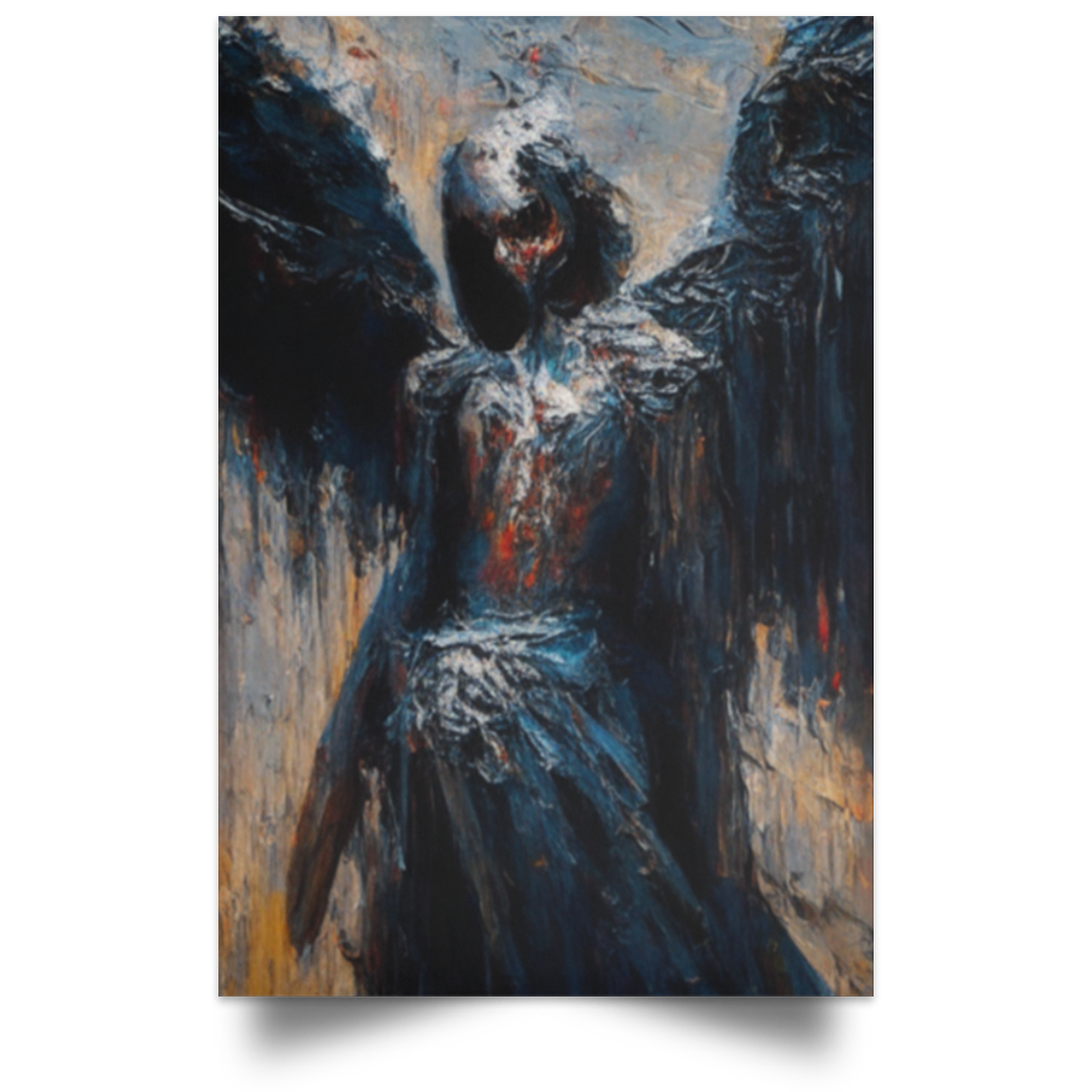 Póster de retrato satinado "Mirándote pecar"