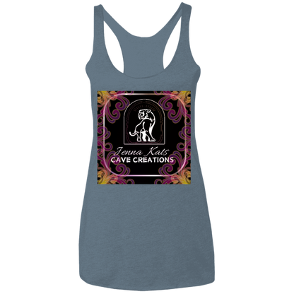 Jenna Kats' Curly Fire Logo Ladies' Tank