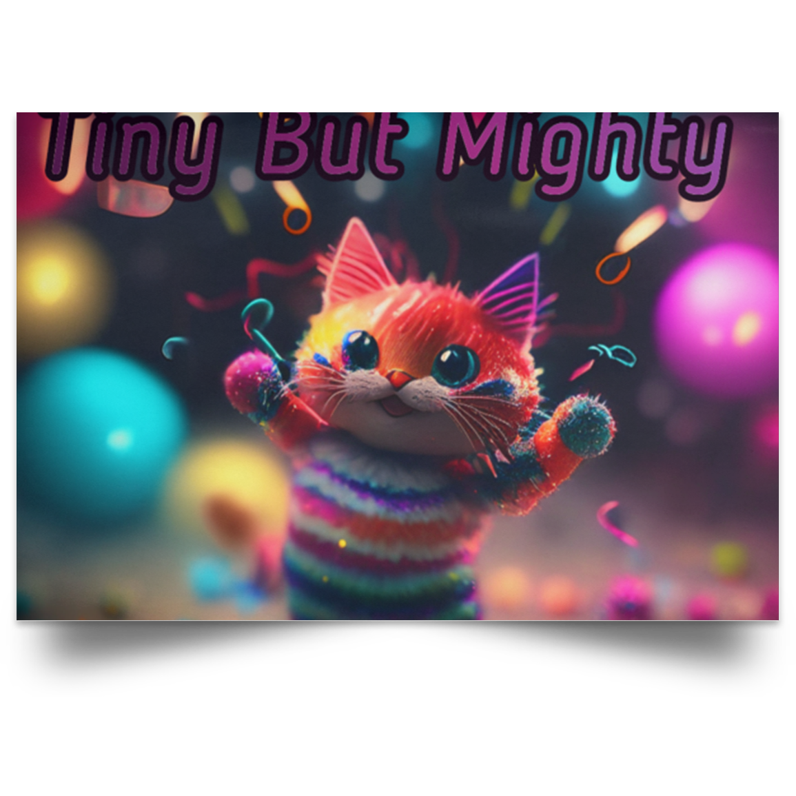 Póster de paisaje satinado "Pequeño pero poderoso"